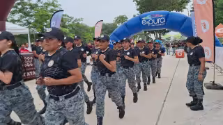 Guardia Nacional celebra siete años con carrera y caminata en Mérida
