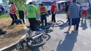Resulta motociclista con heridas de gravedad en Chetumal