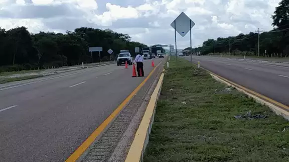 Se presume que las autoridades buscaban a migrantes en la carretera Campeche-Mérida Se presume que las autoridades buscaban a migrantes en la carretera Campeche-Mérida