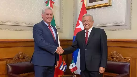 Miguel Díaz Canel y López Obrador mantiene una buena relación de trabajo entre Cuba y México Miguel Díaz Canel y López Obrador mantiene una buena relación de trabajo entre Cuba y México