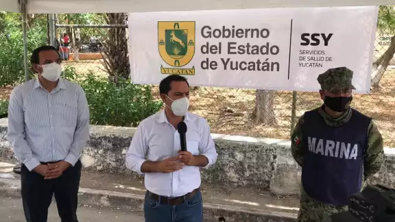 Mauricio Vila visita vacunación en Santa Rosa Mauricio Vila visita vacunación en Santa Rosa