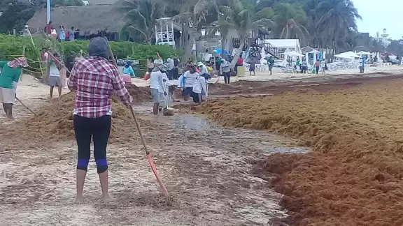 Parejas de turistas se desilusionan al ver que no pueden nadar en el mar