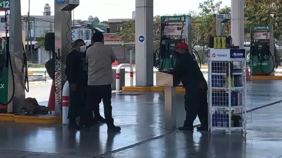 Debido a que temían de ser lesionados, los empleados entregaron todo el efectivo Debido a que temían de ser lesionados, los empleados entregaron todo el efectivo