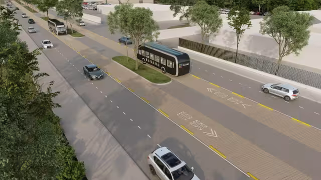 Como parte de las obras del IE-TRAM ya se coloca asfalto magnético en algunos tramos