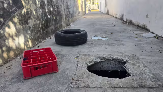 Vecinos denuncian peligro en andador por falta de reparación