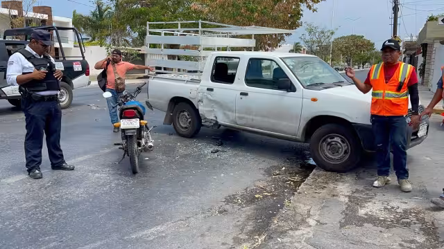 El motociclista fue trasladado a un hospital