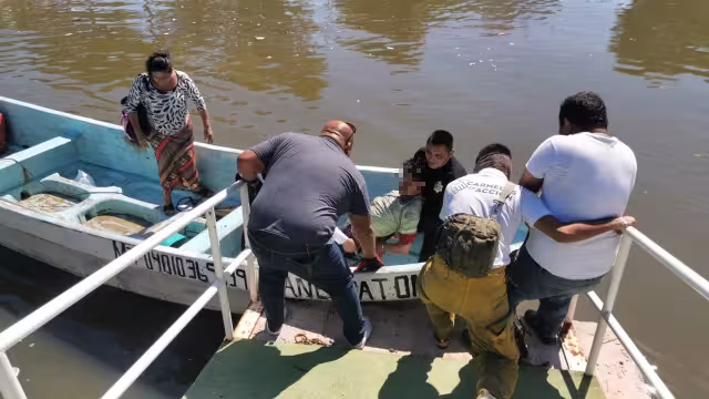 El hombre se encontraba escondido entre las plantas del manglar de Ciudad del Carmen