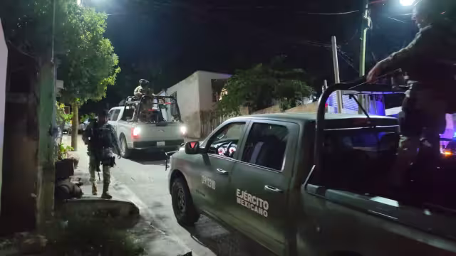 Ejército Mexicano, Marina y Guardia Nacional participaron en los cateos.