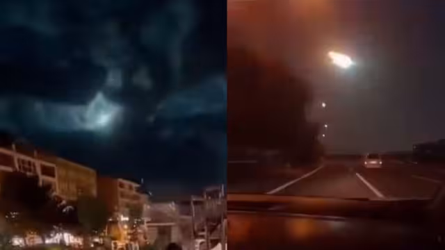 La caída de un meteorito iluminó el cielo al sur de Turquía, el fenómeno fue grabado por varias personas.

