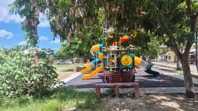 Parque infantil en penumbra: piden intervención urgente en Planchac