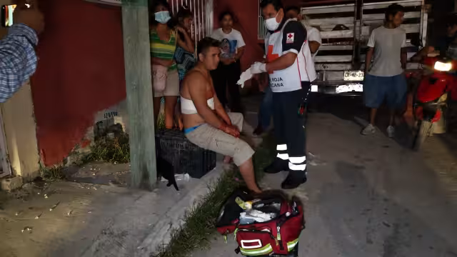 el agredido identificó plenamente a su agresor, quien es un conocido ladrón de la zona