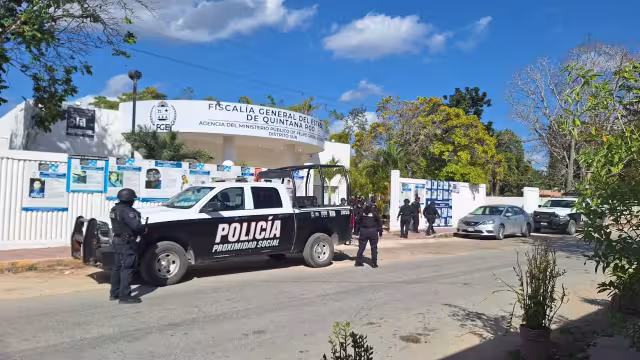 Falsa alarma moviliza a corporaciones tras detonaciones en la Fiscalía de Flipe Carrillo Puerto