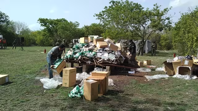 Las drogas serán quemadas este miércoles