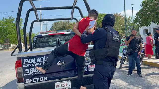 El hombre fue entregado al Ministerio Público de Cancún