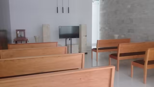 En la sala velatoria hay una pantalla donde podrán observar a su familiar.