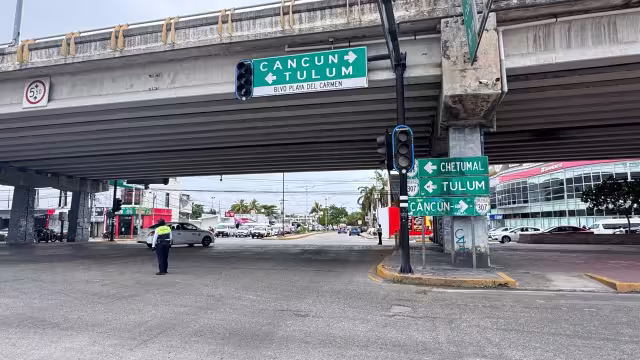 Elementos de Tránsito Municipal realizaron labores para agilizar la circulación