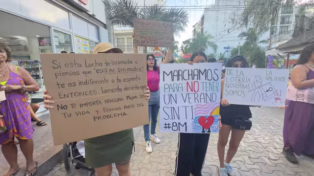 Las mujeres se expresaron y exigieron justicia para todas.