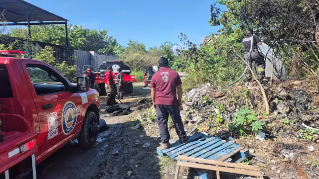 Basura y llantas provocan incendio en zona natural de Campeche