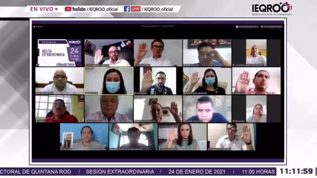 Los miembros del consejo sesionaron de manera virtual