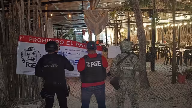 En el lugar no se reportaron personas detenidas por las autoridades