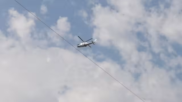 Los helicópteros sobrevuelan los trabajos del Tren Maya