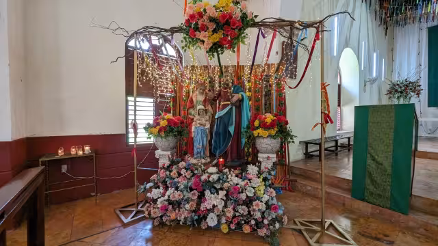 La iglesia de San Joaquín, en Bacalar, es uno de los templos más antiguos del Estado de Quintana Roo