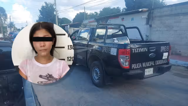 Policías municipales informaron que la mujer fue encontrada con un cuchillo en la mano