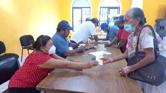 Se espera que este sábado, arribe el resto de miembros de la asamblea ejidal de Calkiní para recibir sus indemnizaciones