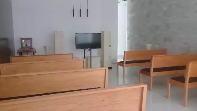 En la sala velatoria hay una pantalla donde podrán observar a su familiar.