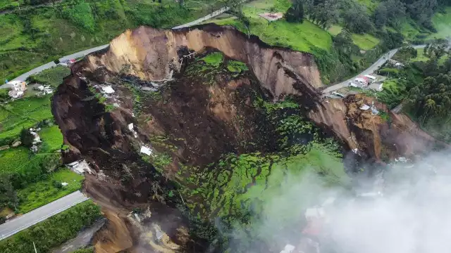 El deslizamiento se ha producido en una zona donde se había detectado una falla geológica.