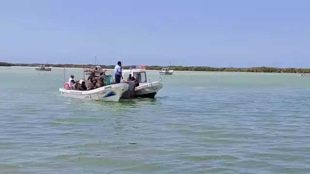 Paramédicos de la SSP determinaron el cuadro de deshidratación de los migrantes