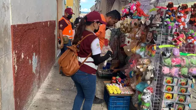 El decomiso se hizo por la avenida Colosio, el polvorín y el mercado principal en Campeche