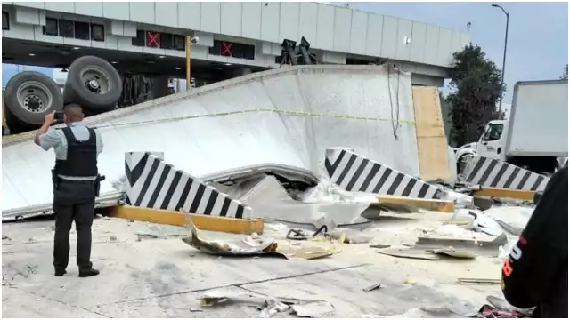 El impactante choque del tráiler quedó registrado en video