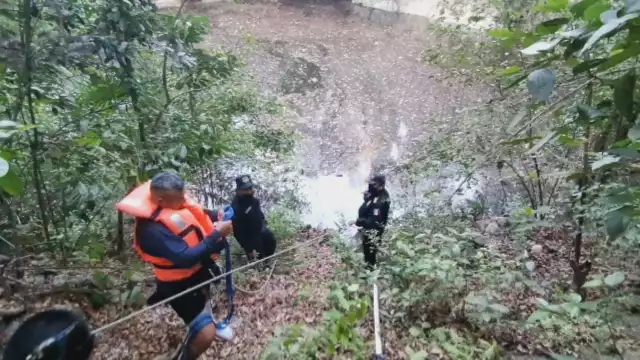 Vecinos del lugar comentaron que el pasado jueves fue visto rondando el cenote, horas antes de reportarse como desaparecido
