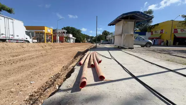 Debido a los trabajos en las calles los conductores no puede transitar