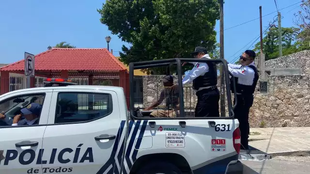 El ladrón intentó huir de la policía pero fue alcanzado