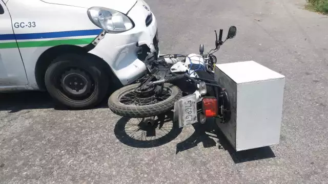 El hombre resultó con lesiones