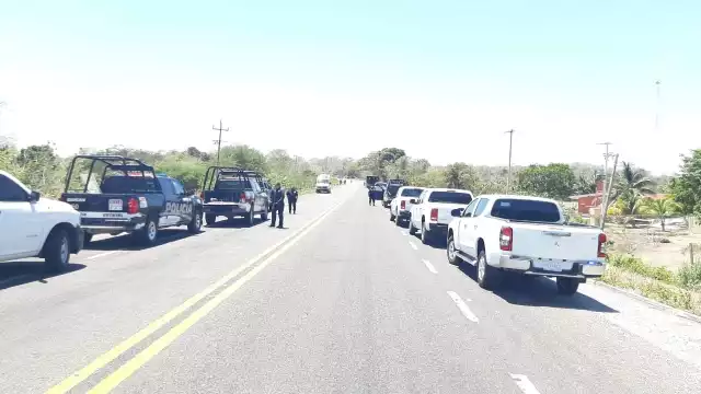 Los hombres armados escaparon sin ser detenidos