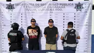 Los detenidos fueron identificados como José Alfredo “N” y Ángel Mohamed “N”