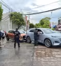 Accidente en calles 19 y 56 deja solo daños materiales