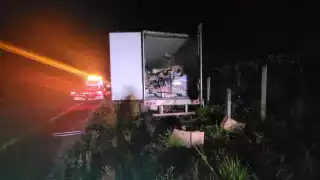 Los productos terminaron dispersos entre la maleza