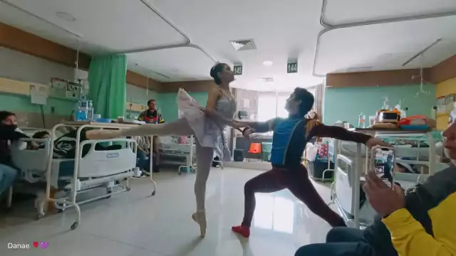 Grupos de danza de Progreso visitan las áreas pediátricas de algunos hospitales del IMSS en Mérida