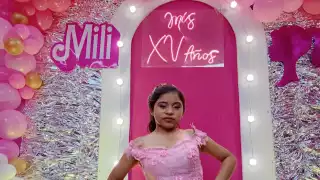 Mili cumple su sueño de tener una fiesta de XV años en Tizimín