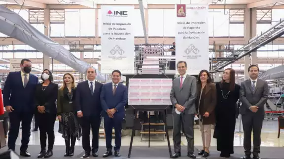 El consejero presidente del INE destacó que, a pesar de las diferencias presupuestales, “la revocación de mandato va y va muy bien”. El consejero presidente del INE destacó que, a pesar de las diferencias presupuestales, “la revocación de mandato va y va muy bien”.
