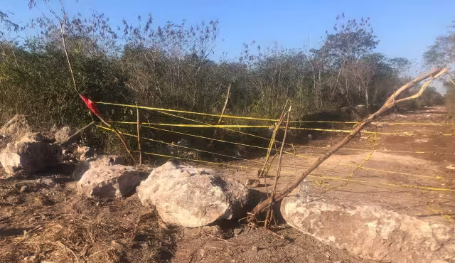 El INAH clausuró las actividades del banco de materiales en Yaxcopoil