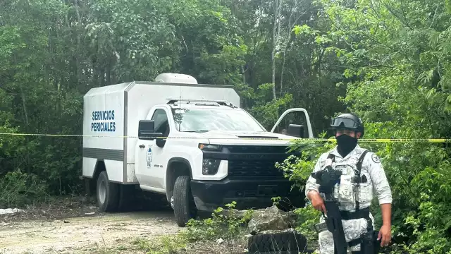 Hasta el lugar llegaron elementos de la Guardia Nacional, así como elementos del Servicio Médico Forense