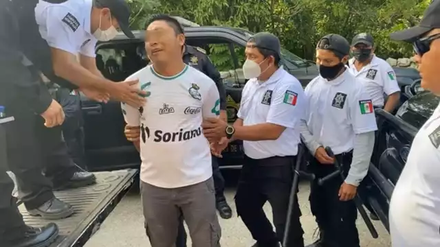 El hombre en estado de ebriedad fue llevado a los separos del municipío de Uayma