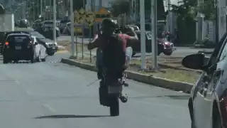 Desde la semana pasada el hombre ha sido reportado por hacer maniobras que ponen en riesgo a terceros Foto: Lucio Blanco