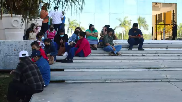 Ejidatarios acudieron al Palacio de Gobierno