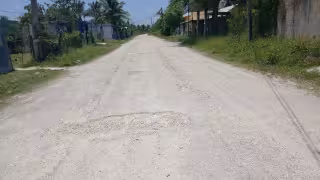 Baches y maleza vuelven intransitable vialidad en Escárcega